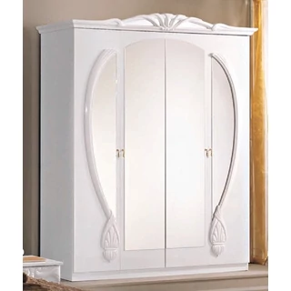 BC Giada 4-doors mirrored cabinet - white