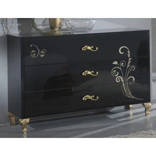 BC Sofia Chest of drawers - black-gold