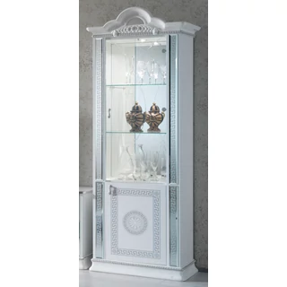 BC Venus Day 1-door display cabinet - white-silver