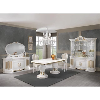 BC Betty Day dining room - white-gold