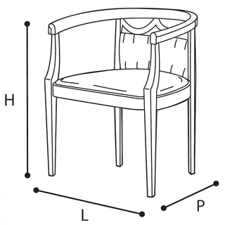 Aida karosszék standard, time 01 műbőrrel - fehér