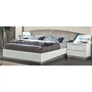 Fehér franciaágy-keret – CA Onda