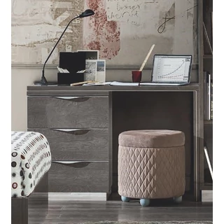 Platinum fésülködő asztal fiókos résszel (jobb vagy bal oldali) - ezüst nyír