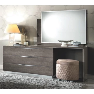 Platinum fésülködő asztal nagyméretű fiókos résszel - ezüst nyír