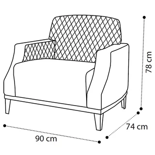 Ambra Day Pulsar fotel, bézs színű műbőrrel