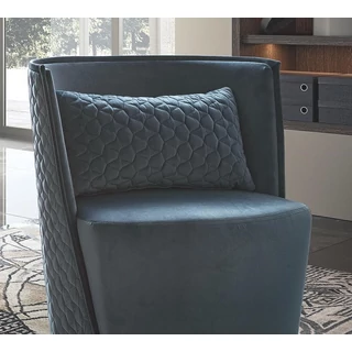 Elite Day Daytona Trapuntato fotel, Velluto Miraglio 617 Blu