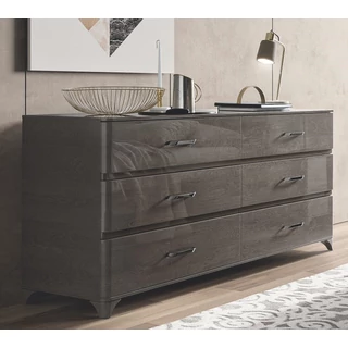 Maia dupla komód - ezüst nyír