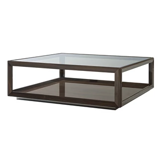 Erezett dió dohányzóasztal, négyzet alakú – CA Elite Day