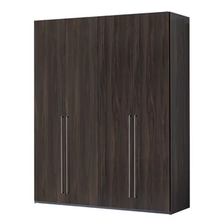Smart 4-ajtós gardróbszekrény, Maia fogantyúval - erezett dió