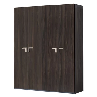 Smart 4-ajtós gardróbszekrény, Volare fogantyúval - erezett dió