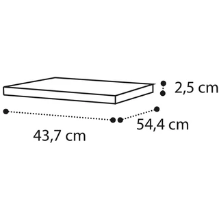 Extra shelf for 1-door cabinet