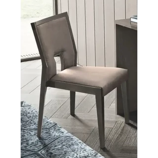 Ezüst nyír szék Nabuk 12 műbőrrel – CA Elite Day Ambra