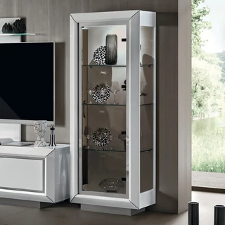 Fehér vitrines szekrény, 1 ajtós – CA Elite Day