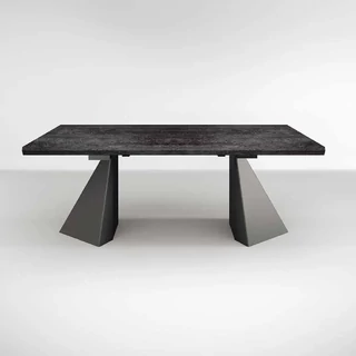 Fekete-antracit étkezőasztal, bővíthető – CA Krystal Day Tent