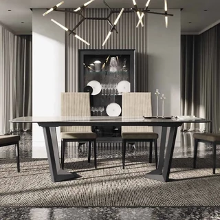 Antracit étkezőasztal kerámia asztallappal – CA Zenith Day Net