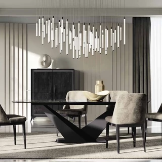 Antracit étkezőasztal kerámia asztallappal – CA Krystal Day