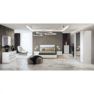 Alba Marmo Carrara olasz modern hálószoba garnitúra