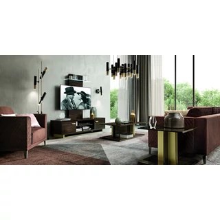 Volare Day living room - veined walnut
