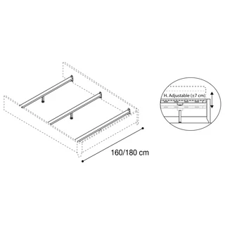Bedframe holding structure