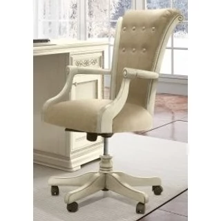 Torriani Day Swivel chair with faux leather - ivory