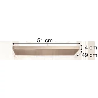 Siena Extra shelf for 3-doors cabinet, for 1-door part