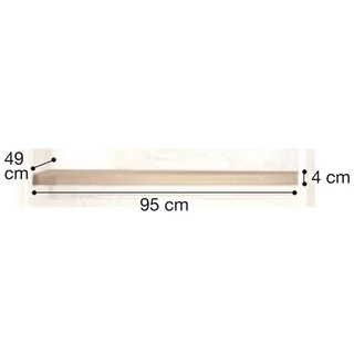 Siena Extra shelf for 3-4-5-6-doors cabinet, for 2-doors part