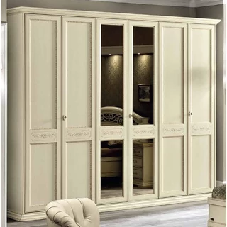 Torriani 4-ajtós gardróbszekrény - elefántcsontszín