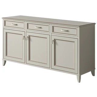 Giotto Day 3-ajtós tálalószekrény 3 fiókkal - antik fehér