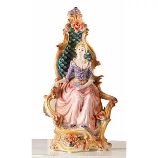 Ceramic sitting lady.