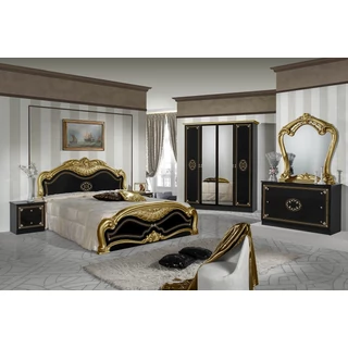 DI Lucy bedroom - black-gold