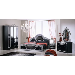 DI Sara bedroom - black-silver