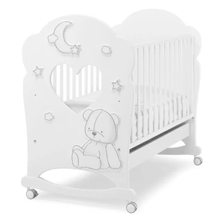 Stella Oblo crib - white-grey