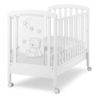 Stella crib - white-grey