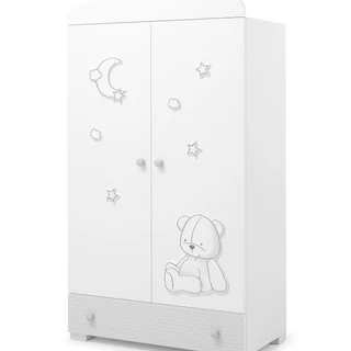 Stella 2-doors cabinet - white-grey