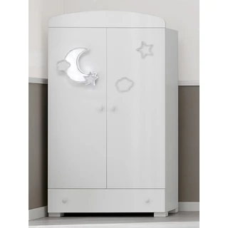 Moon 2-doors cabinet - white