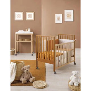 Bölcső/babaágy, átalakítható, állítható magassággal, terrakotta – ER Evolution