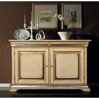 Edera Inlayed 2-doors buffet chest of drawers