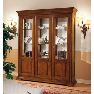 Edera Inlayed 3-doors display cabinet