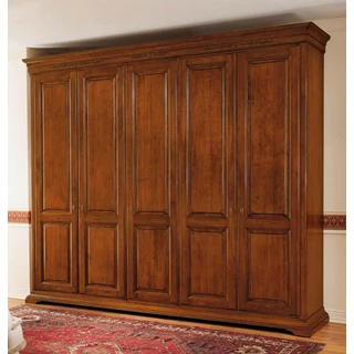 Edera Inlayed 5-doors wardrobe closet