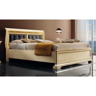 Edera Inlayed double bedstead with bedding container