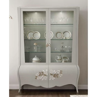 Romantic 2-doors display cabinet