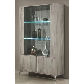 H2 Alexa Day 2-doors display cabinet