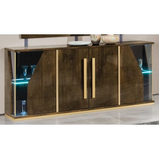 H2 Desiree Day 4-doors buffet chest of drawers with LED-lighting