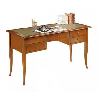 Garda Desk with faux leather top