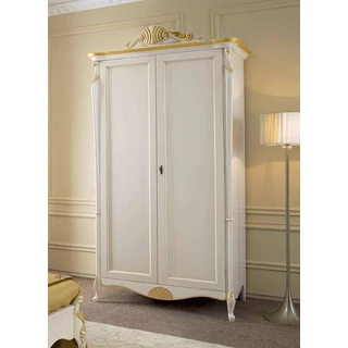 Passioni 2-doors wardrobe closet with decorative crown