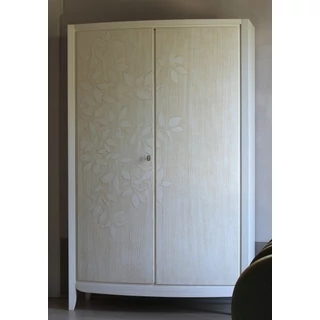 Eden 2-doors wardrobe closet (with leaf motif)