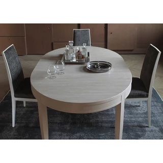 Eden Day Round dining table 120x120 cm (+50 cm extendable), with wood grain