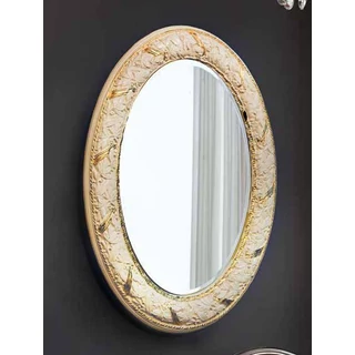 Giochi di Luce Decorated oval mirror