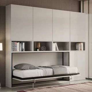 Kando &quot;C&quot; Single Foldaway Bed, 5-doors, with shelves