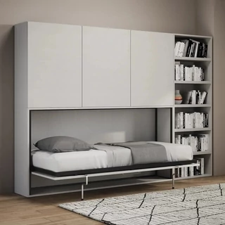 Kando &quot;G&quot; Single Foldaway Bed, 3-doors, with shelves